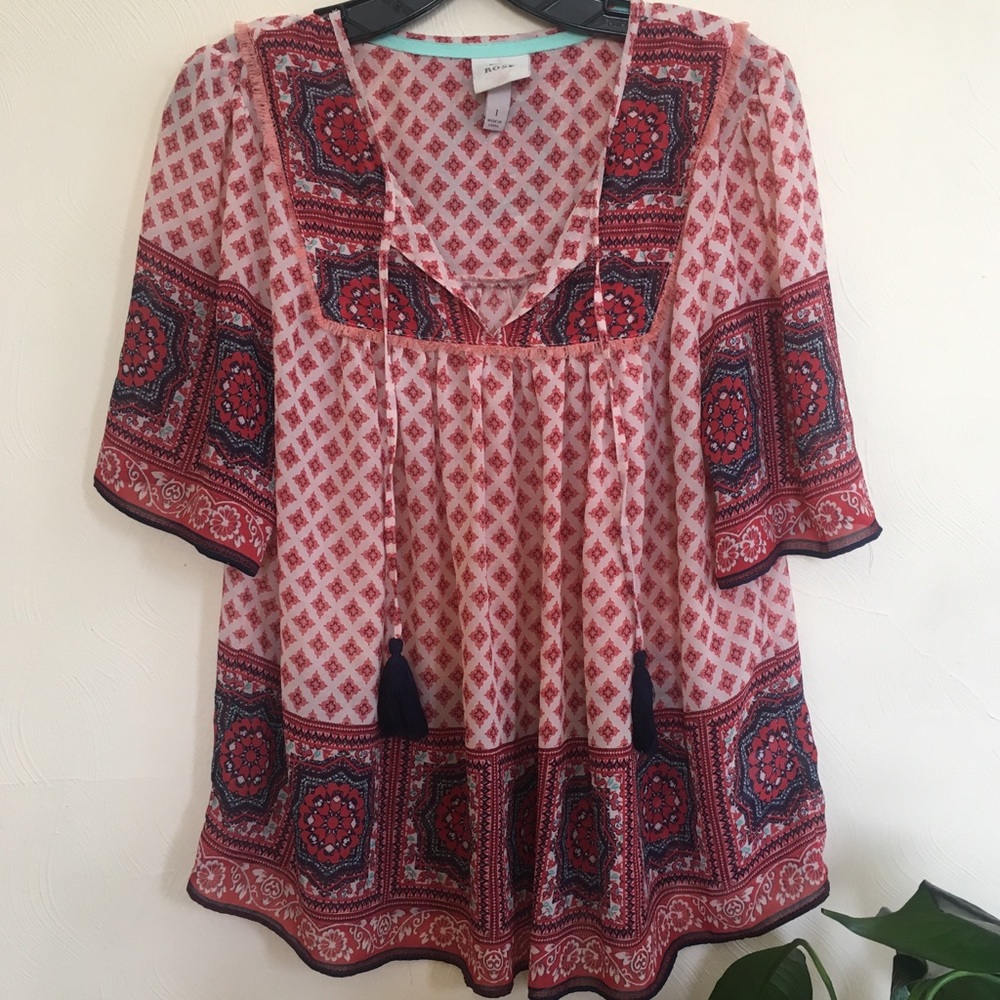 Boho Print Top